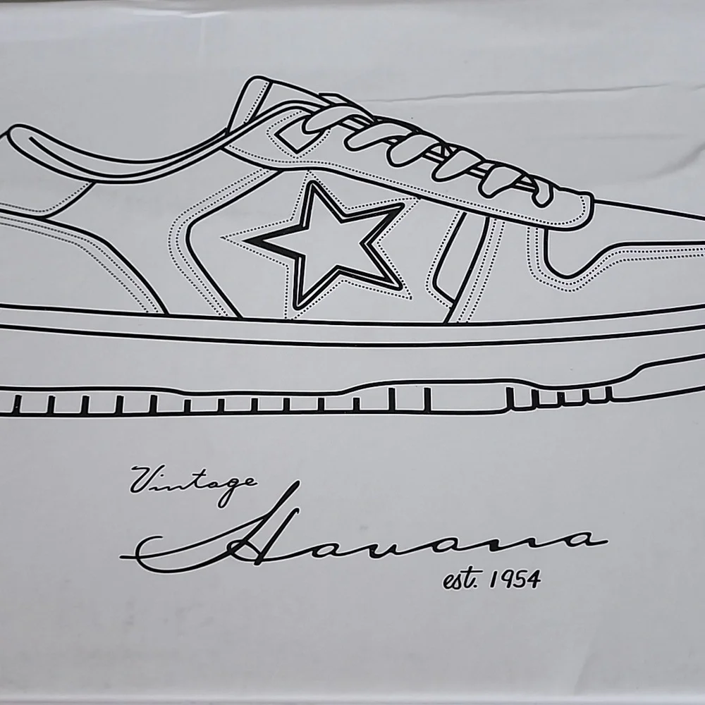 Vintage Havana Brand New White and Nude  Star Sneakers